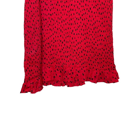 Billabong Women's Dress Polka Dot Sincerely Jules Playing for Keeps Red Large - Picture 7 of 8